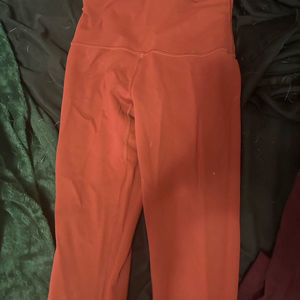 lululemon athletica Women's High-Waisted Orange Leggings